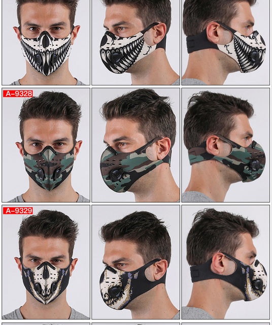 Wsparcie węglowe JINGBA PM 2.5 - maska przeciwpyłowa na uszy, sporty outdoor, kolarstwo MTB, czarna - Wianko - 43