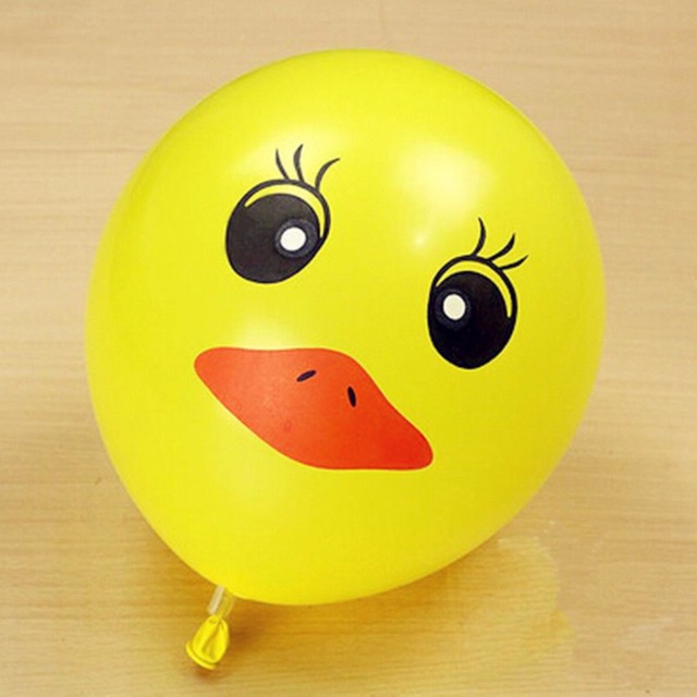 10 sztuk żółtych balonów dziecięcych z motywem kaczki - dekoracje na przyjęcia urodzinowe - Wianko - 9