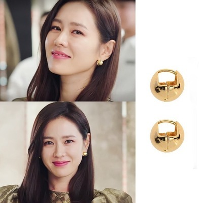 Kolczyki wiszące Seo Ji Hye - 26 stylów Ye jin Son podkreślające osobowość - Wianko - 3