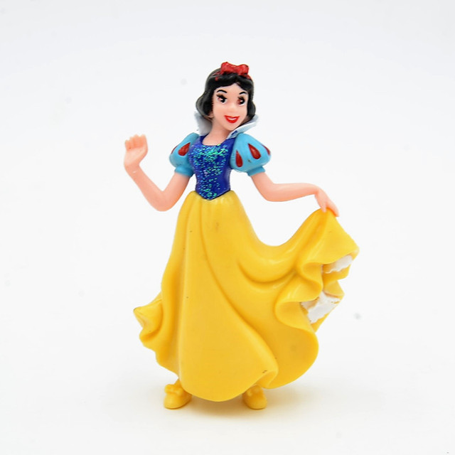 Figurki akcji Disney 8 sztuk: Księżniczka Królewna Śnieżka i 7 krasnoludków, PVC, kolekcja dla dzieci - Wianko - 9