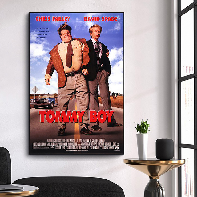 Wspaniały klasyczny film HD: Jedwabny plakat Tommy Boy z tkaniny - dekoracja wnętrz i prezent - Wianko - 1