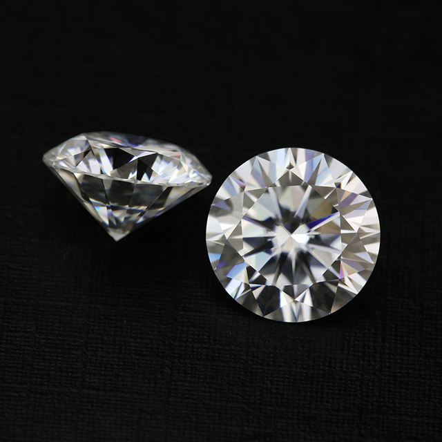 DF Kamień Moissanite Syntetyczny Biały 0.9mm-3mm, Mały Rozmiar, Okrągły Kształt - Wianko - 1