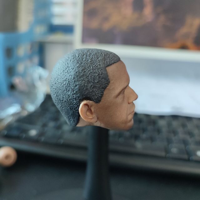 Figurka 1/6 skali człowieka - Obama, mężczyzna, model głowy, mięśnie V1-M, kolor pszenicy, ciało 12 Cal, gorący prezent - Wianko - 4