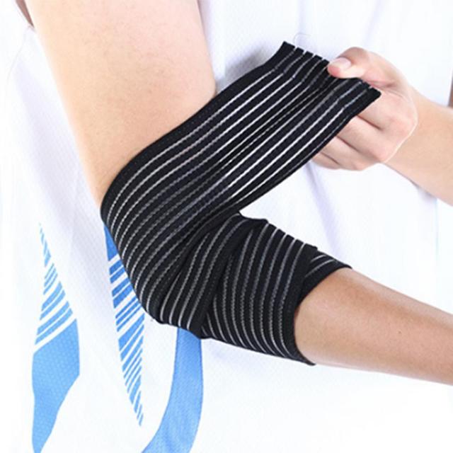 Elastyczny bandaż sportowy do wsparcia nadgarstka z rzepem i pasem wspierającym do siłowni, wykonany z bawełny tenisowej i odporny na pot - Stabilizator nadgarstka - Wianko - 3