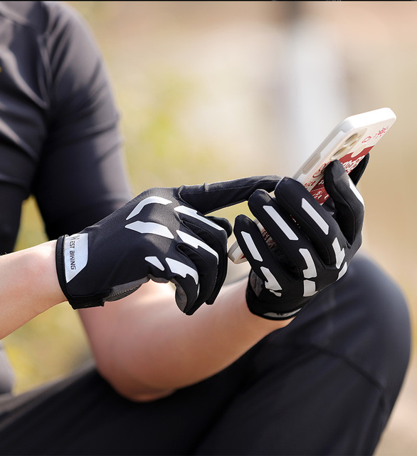 Rękawiczki rowerowe półpalce WEST BIKING odblaskowe, odporne na wstrząsy, dla mężczyzn i kobiet, letnie, do sportów, fitnessu, rowerów górskich i drogowych - Wianko - 15