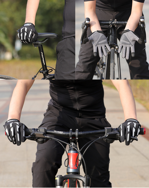 Rękawiczki rowerowe półpalce WEST BIKING odblaskowe, odporne na wstrząsy, dla mężczyzn i kobiet, letnie, do sportów, fitnessu, rowerów górskich i drogowych - Wianko - 23