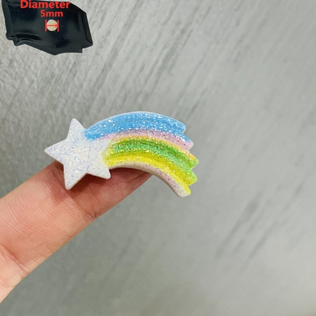 Naklejki magnetyczne na lodówkę Cute Cartoon - Kolorowe Flash Lody Meteor Rainbow - Wianko - 3