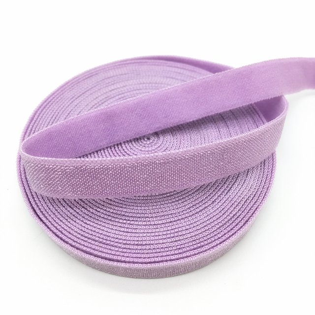 Różowa elastyczna włosówa zespołówka FOE Fold Over o szerokości 10mm i długości 5 metrów - Wianko - 6