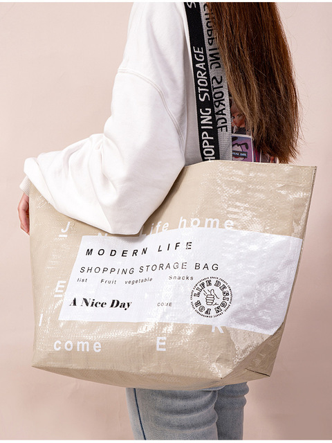Japońska zmywalna torba na zakupy, wielokrotnego użytku, składana, ekologiczna, ciężkie zakupy, nylonowe, spożywcze, Ripstop Totes - Wianko - 33