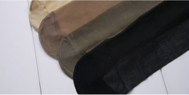 Cienkie, przędza rdzeniowa, skarpetki damskie 23-25 cm, 40 par w torbie Opp - mieszane kolory - Wianko - 2