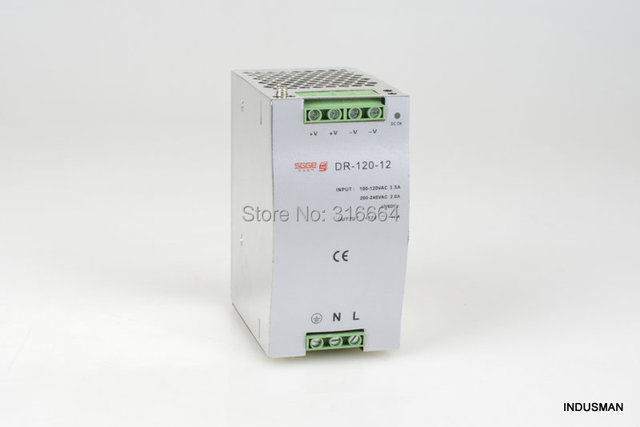 Przełącznik zasilacza ac 12V 10A SMPS DR-120-12, 120W, pojedyncze wyjście na szynę DIN - Wianko - 7