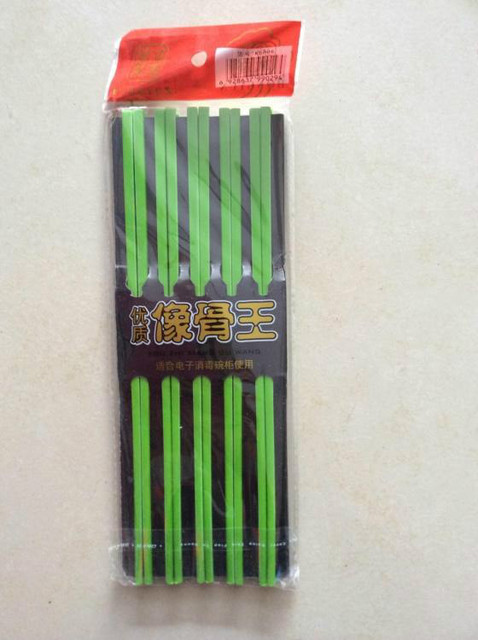 10 par plastikowych pałeczek PPS o dobrej jakości w kolorze zielonym - Wianko - 17