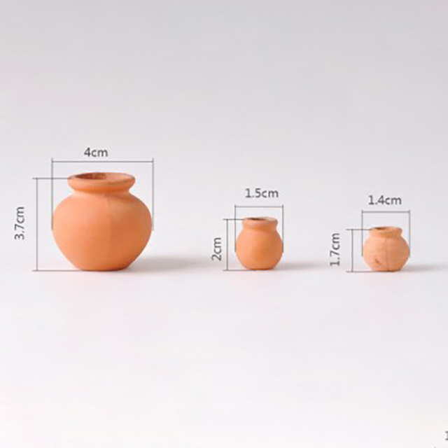 Domek dla lalek Mini Porcelana, Wazon Ceramiczny - Akcesoria Dekoracyjne - Wianko - 5
