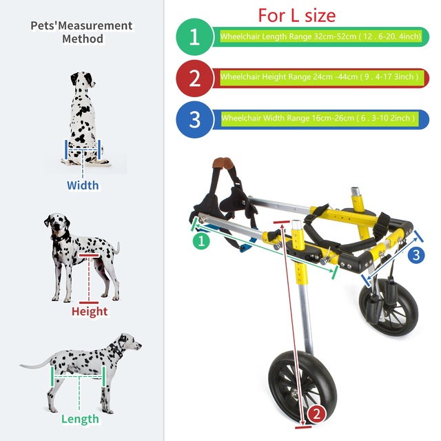 Skuter spacerowy dla zwierząt domowych dla osób poruszających się na wózkach inwalidzkich - Wianko - 10