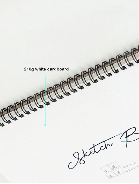 Notes spiralny A4, 40 stron, pusty, idealny do szkicowania i rysowania - Wianko - 6