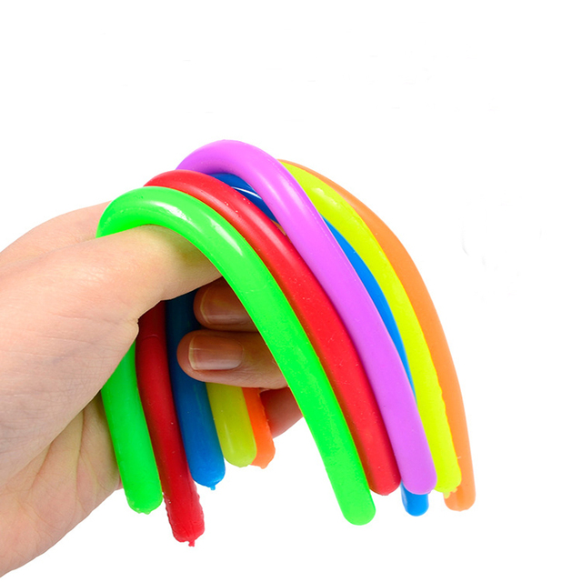 Miękkie gumowe elastyczne makarony - zabawka sznurowa TPR - Wianko - 1