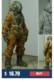 Figurka do składania GK Garaż żywica 1/20 - Pilot dziewczyna z krótkimi włosami - Wianko - 8