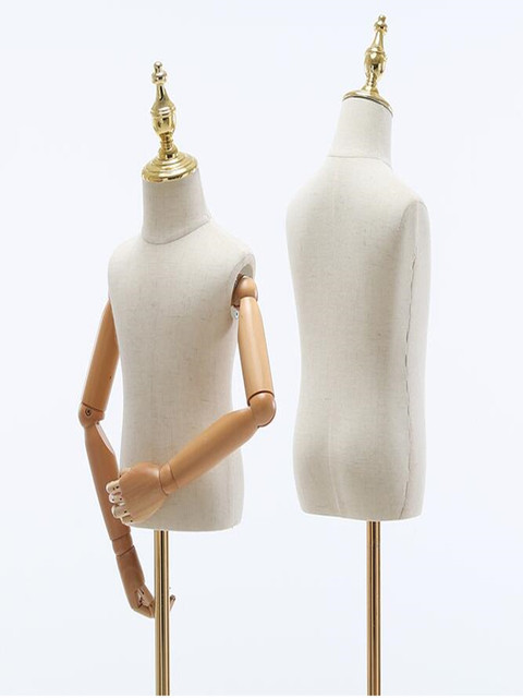 Manekin szycia na ubrania dla dzieci, bez strony busto, skalowany na rozmiar 2-4 lat, piankowa stojak na lalki, minil 1 szt. D243 - Wianko - 3