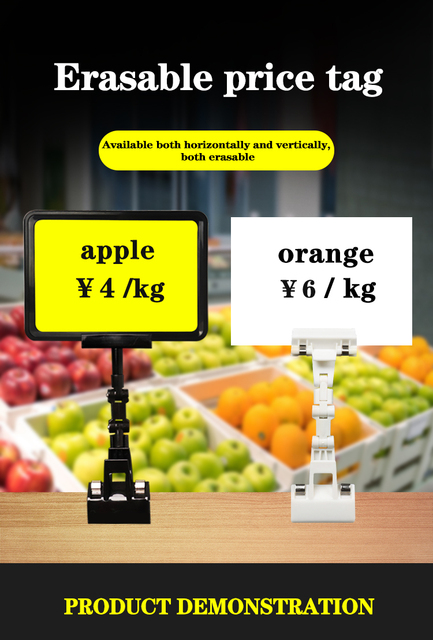 Stojak na owoce A4/A5/A6 - etykieta wodoodporna, wymazywalna, warzywa, świeże produkty, marka promocyjna - Wianko - 1