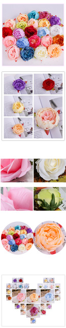 50 sztuk/partia Sztuczne Kwiaty Piwonia 10cm - Dekoracja Domu Weselna Ściany Garland DIY KY138 - Wianko - 5