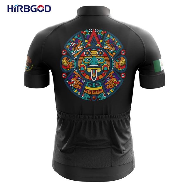Męska koszulka rowerowa z krótkim rękawem HIRBGOD 2021 z flagą Meksyku - szybkie pranie, TYZ797-01 - Wianko - 8