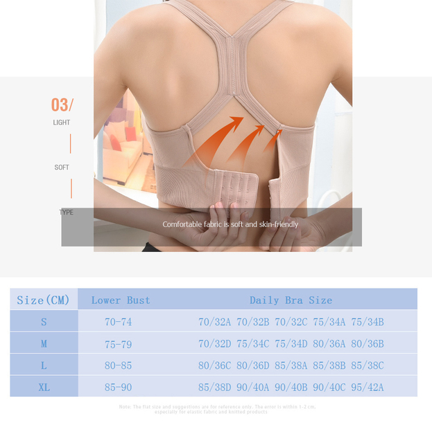 Sportowy biustonosz push up Lukitas - wyściełany, do jogi, biegania i fitnessu, stanik krzyżowy, damska odzież sportowa - XL - Wianko - 3