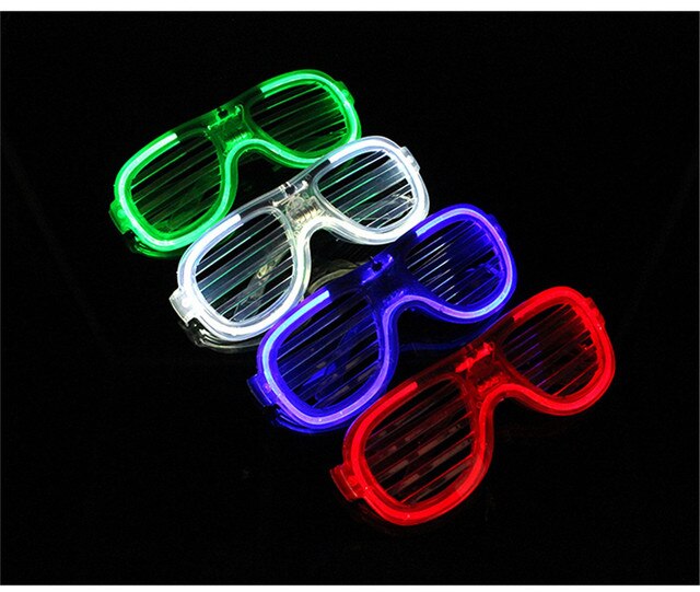 Migające diody LED na okularach przeciwsłonecznych - idealne na imprezy, bar KTV, przyjęcia urodzinowe, święta i Sylwestra - Wianko - 2
