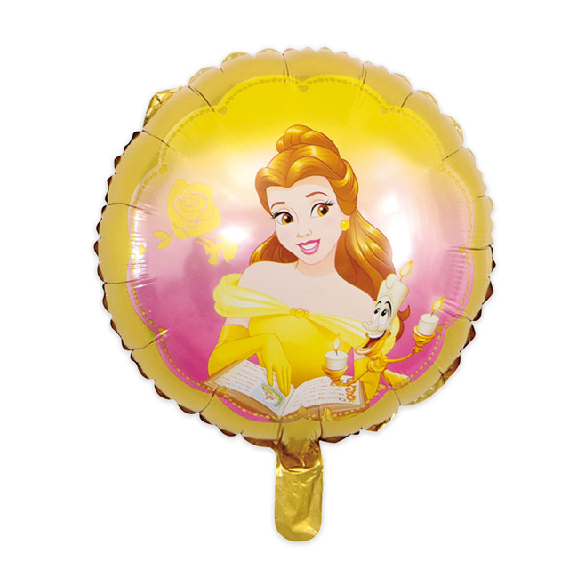 Kopciuszek Królewna Śnieżka Elsa - Balony Foliowe z Helem na Urodziny dla Dzieci 18 cal Disney - Baby Shower Globos - Wianko - 9