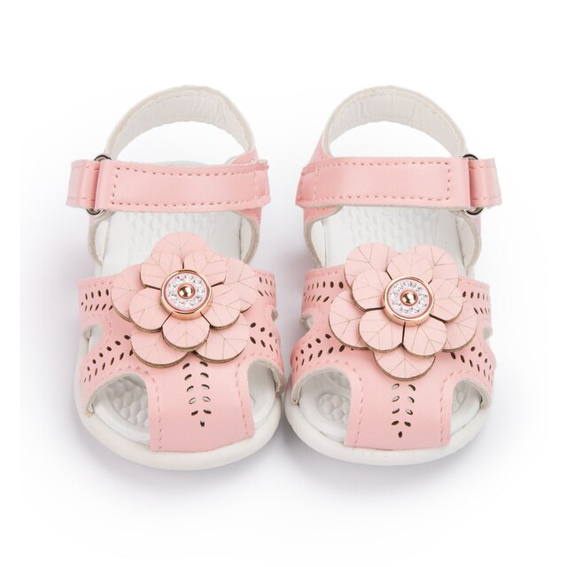 Dziecięce sandały dziewczęce letnie ogrodowe sandały kwiatowe PU buciki z miękką antypoślizgową podeszwą - Wianko - 7