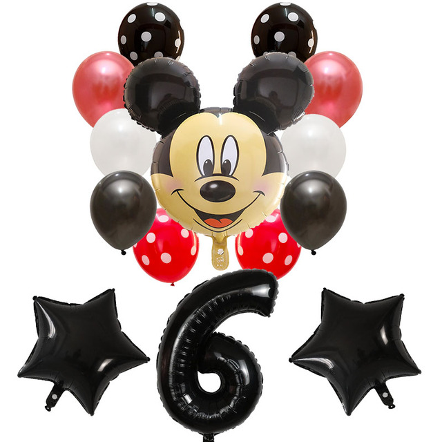 14 sztuk Disney Minnie i Mickey Mouse - balony urodzinowe, Baby Shower, dekoracje dziecięce, zabawki, balon helowy - Wianko - 9