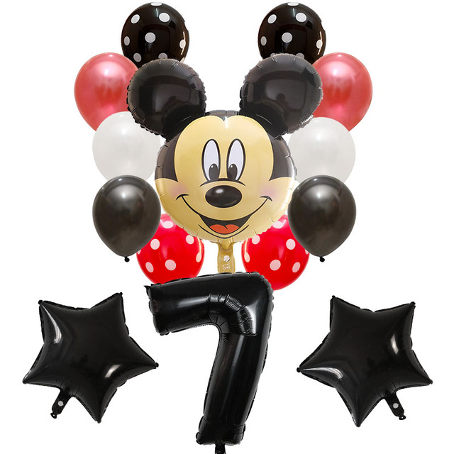 14 sztuk Disney Minnie i Mickey Mouse - balony urodzinowe, Baby Shower, dekoracje dziecięce, zabawki, balon helowy - Wianko - 10