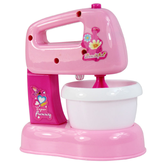 Zabawka edukacyjna Różowa kuchnia AGD dla dzieci: toster, odkurzacz, kuchenka - Wianko - 16