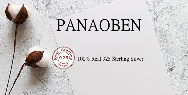 Kolczyki sztyfty PANAOBEN 925 z wysokiej próby srebra dla kobiet z kryształowym cyrkonem i mini skrzydełkami - Wianko - 1
