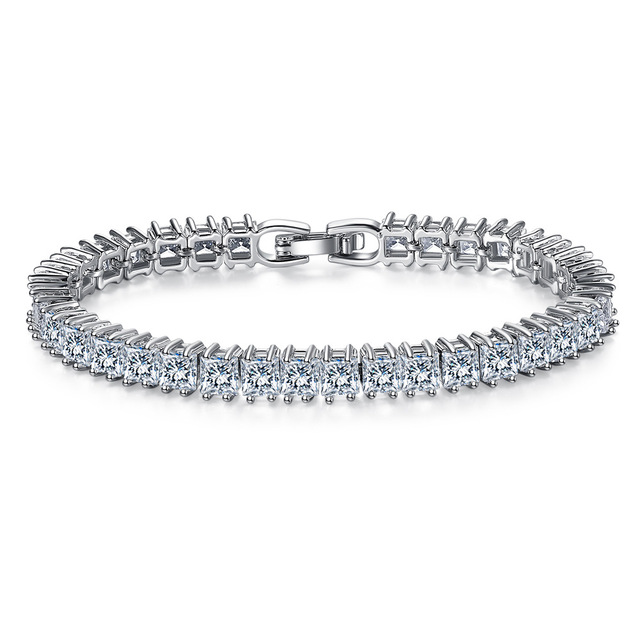 Nowa luksusowa bransoletka Bangle 925 srebro 18cm dla kobiet 3mm Rocznicowy prezent biżuteryjny Moonso S5451 - Wianko - 15
