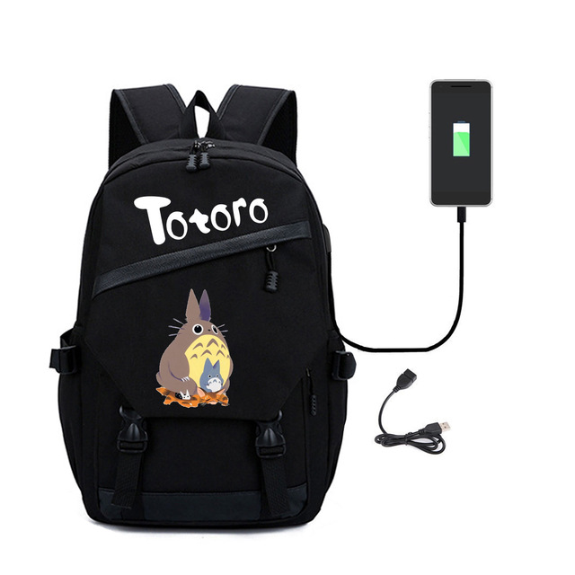 Plecak podróżny Totoro 2020 USB z komiksem na ubrania dla mężczyzn - Wianko - 7
