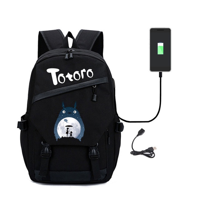 Plecak podróżny Totoro 2020 USB z komiksem na ubrania dla mężczyzn - Wianko - 5