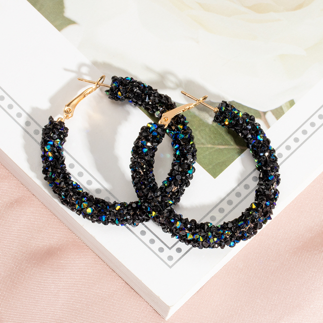 Luksusowe kryształowe kolczyki wiszące w kształcie kropli wody - modna biżuteria dla eleganckich kobiet - Wianko - 3