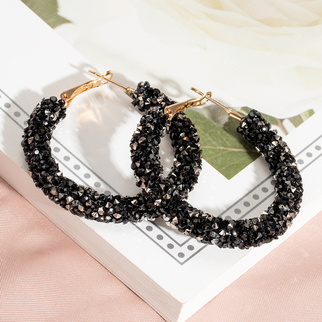 Luksusowe kryształowe kolczyki wiszące w kształcie kropli wody - modna biżuteria dla eleganckich kobiet - Wianko - 7
