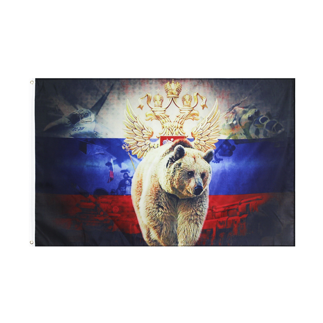 Flaga rosyjska Duma Niedźwiedzia - 90x150 cm - Wianko - 1