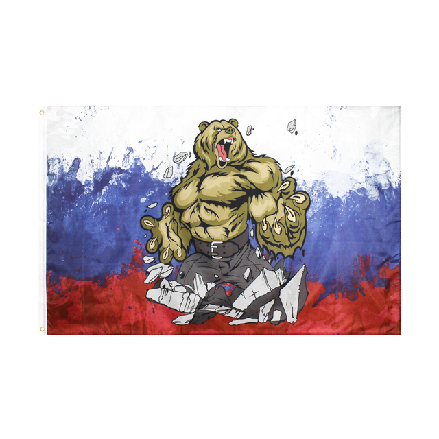Flaga rosyjska Duma Niedźwiedzia - 90x150 cm - Wianko - 2