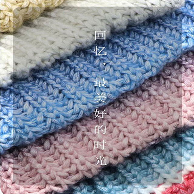 Przędza bawełniana Jiwuo Rainbow 100g - segment barwienia, do ręcznego dziergania, idealna do tworzenia czapek, szalików i poduszek - Wianko - 49
