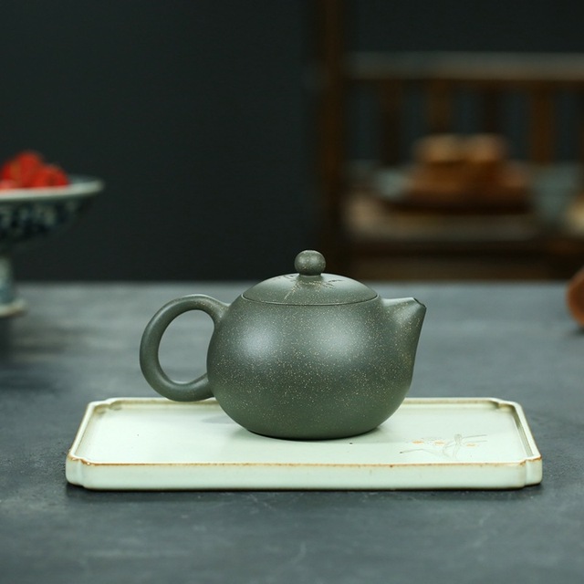 Czajnik do herbaty handmade z purpurowej gliny Yixing, chińska ruda Zisha, filtr kulkowy, 190ml - Wianko - 3