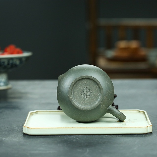 Czajnik do herbaty handmade z purpurowej gliny Yixing, chińska ruda Zisha, filtr kulkowy, 190ml - Wianko - 7