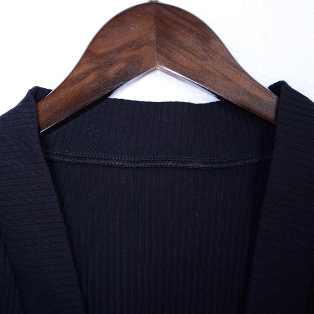Dziewczęcy jednolity, dzianinowy sweter o dekolcie w serek dla maluchów - Wianko - 17