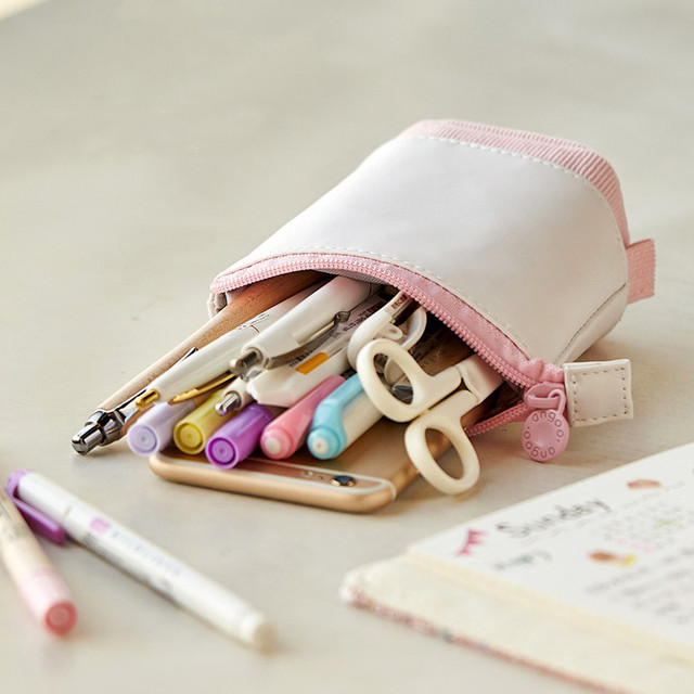 Kreatywny piórnik chowany na biurko i do szkoły - torba z kawaii DIY, idealne na pióra, prezenty dla dzieci - Wianko - 10