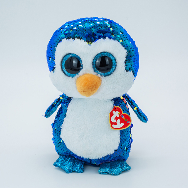Ty Beanie Boos Pingwin Pea - pluszowe zwierzątko z wielkimi oczy w kolekcji Ice Snowman. Ideał na prezent urodzinowy dla dziecka! - Wianko - 13