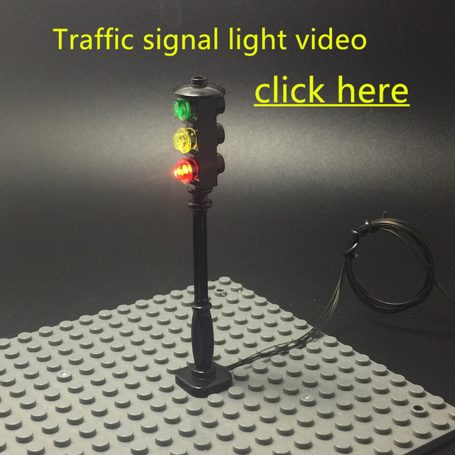 Zestaw Kyglaring Led Light: Spotlight, Sygnalizacja świetlna, DIY zabawki, seria miejska cegły. Model bloku - Wianko - 7