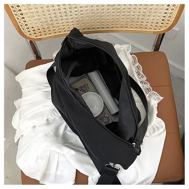 Damska torba na ramię 2021: nylonowa torba o dużej pojemności w jednolitym kolorze - Wianko - 12