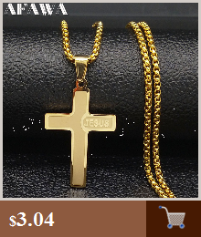 Naszyjnik z wisiorkiem Chrześcijański Krzyż ze stali nierdzewnej z motywem Jezusa, złoty kolor, dla kobiet i mężczyzn, mały łańcuch - Wianko - 2