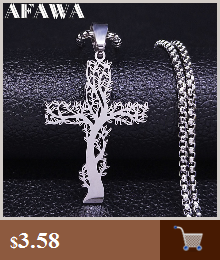 Naszyjnik z wisiorkiem Chrześcijański Krzyż ze stali nierdzewnej z motywem Jezusa, złoty kolor, dla kobiet i mężczyzn, mały łańcuch - Wianko - 3